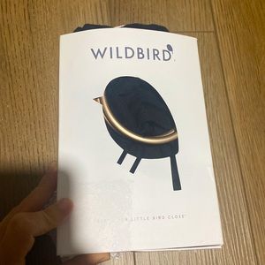 Wild bird ring sling. Black with rose gold